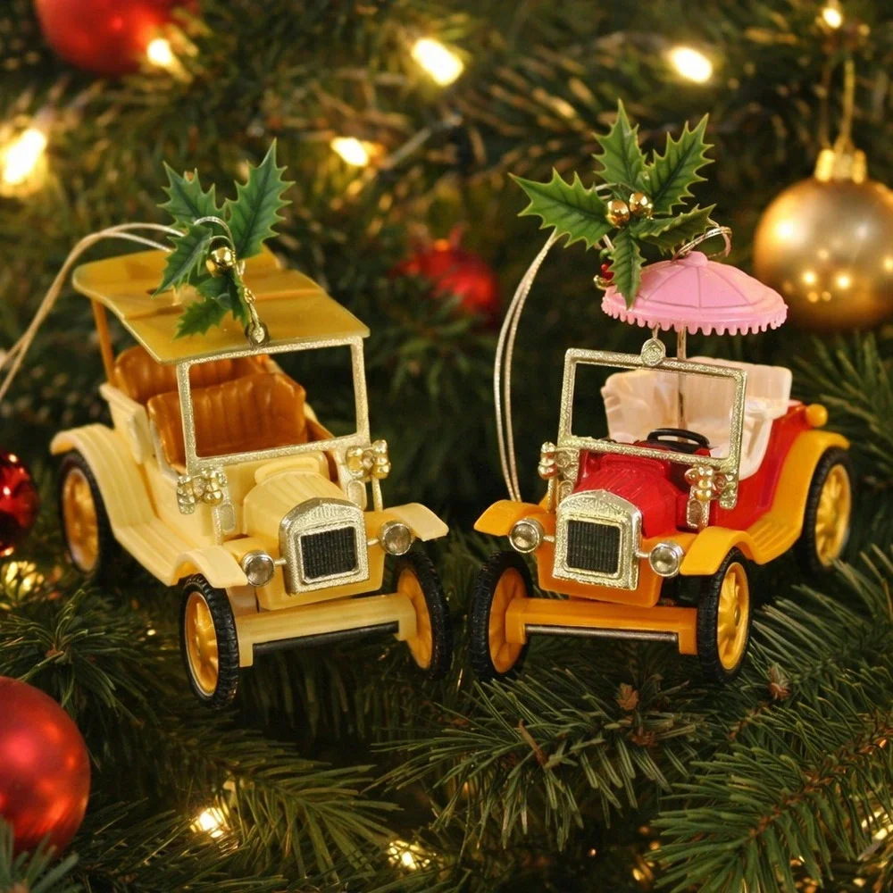 Ford Model‎ T Christmas Ornaments Pair Ford Automobilia Hong Kong Vintage